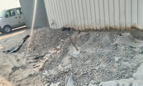 PV26 clay recycling hand pounding